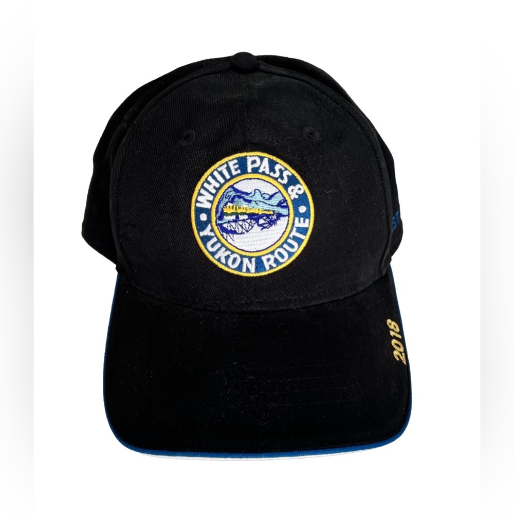 White Pass & Yukon Route 2018 Hat Cap Black Skagway Alaska Adjustable